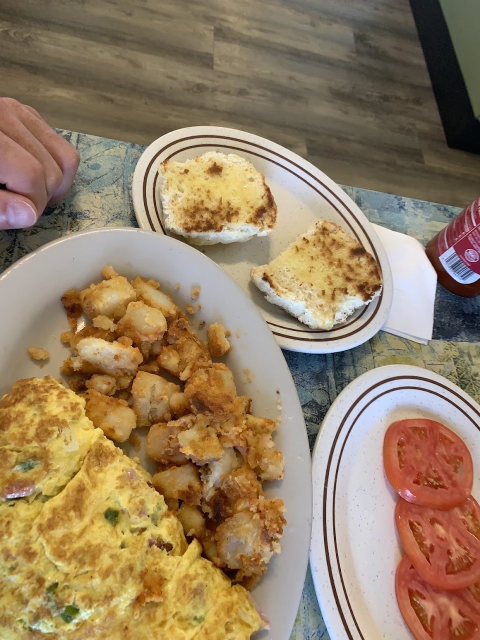 Western Omelet and Home Fries